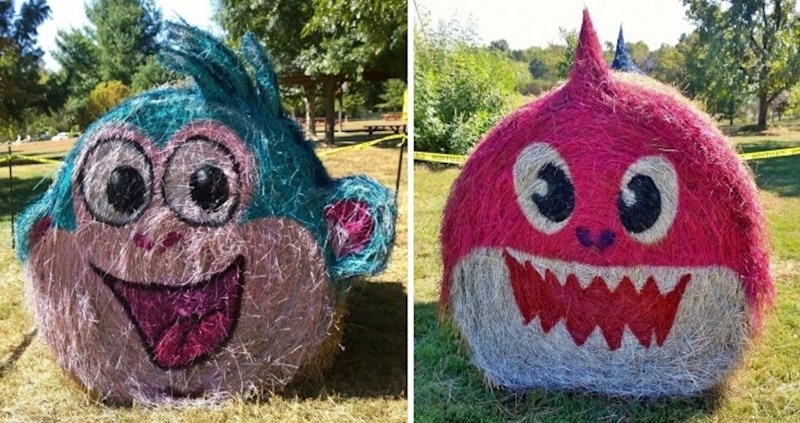 Umjetnik slavi početak jeseni s nevjerojatno oblikovanim balama sijena