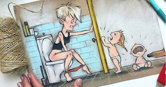 Ova umjetnica smiješnim ilustracijama prikazuje život s mužem i malom djecom
