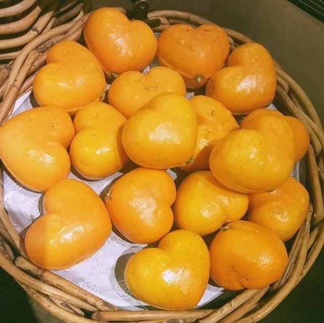 Naranče u obliku srca s otoka Jeju.