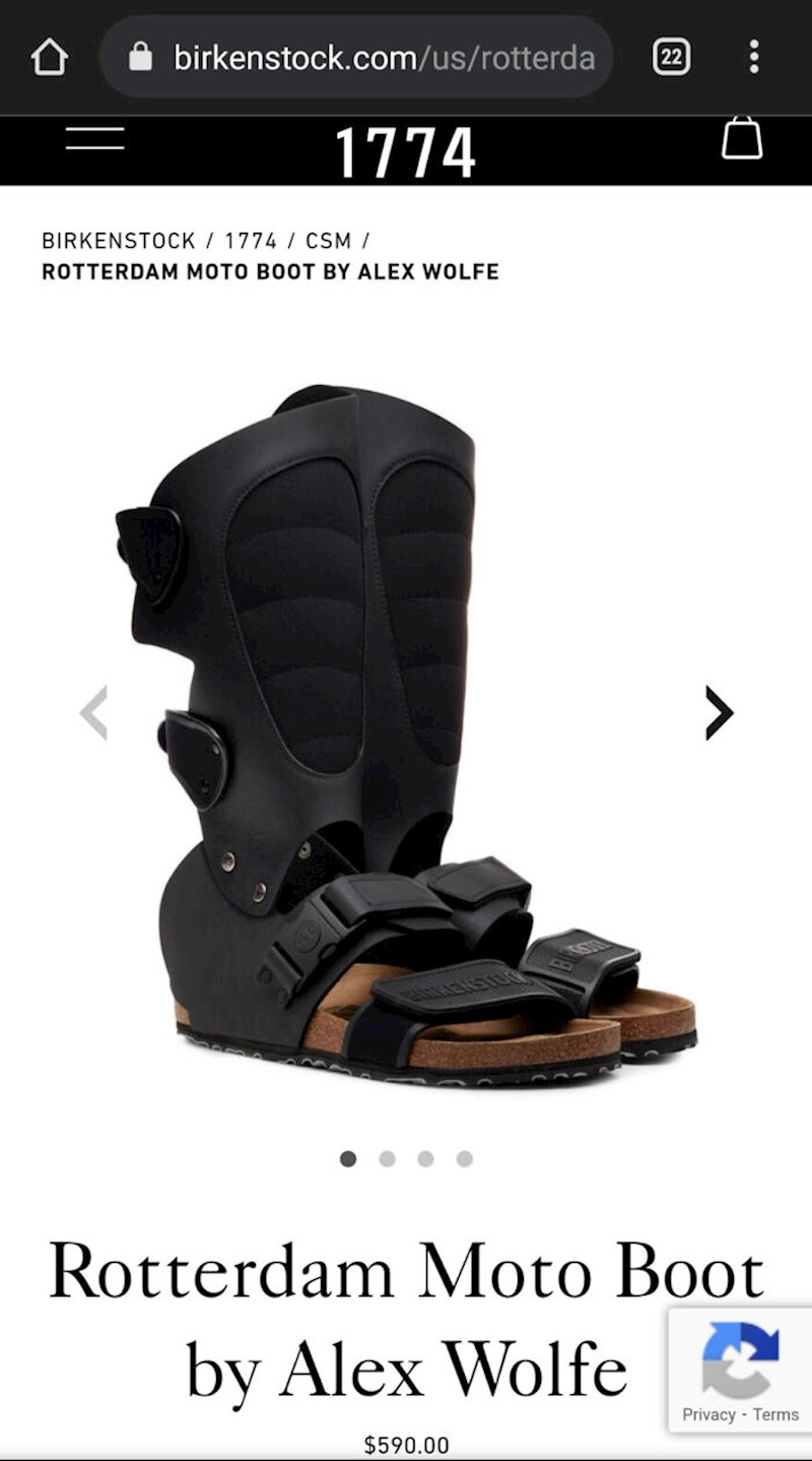 Birkenstock, motocikl i čizme?