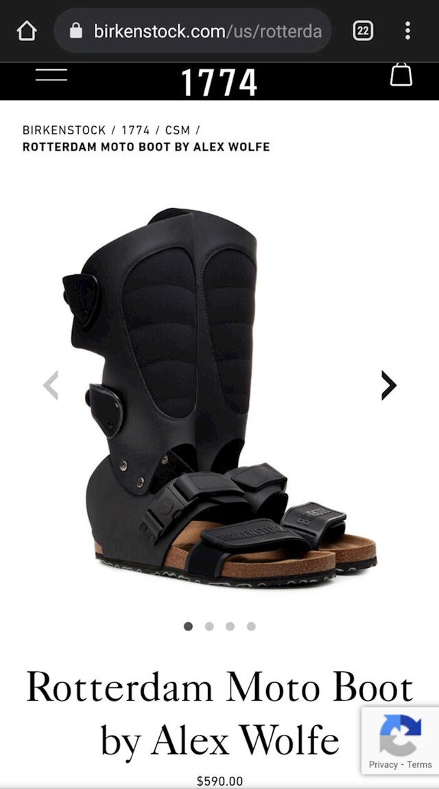 Birkenstock, motocikl i čizme?