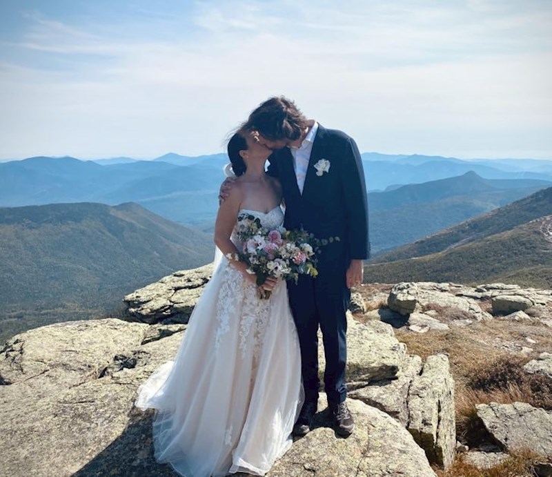 "Vjenčali smo se na 3800 metara na vrhu planine Lafayette u New Hampshireu!"