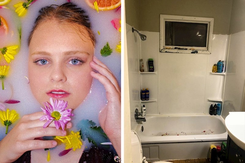 Profesionane fotografije možete napraviti i u maloj kupaonici.