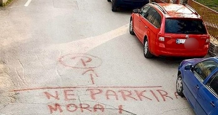 Pogledajte koliko je detaljno jedan Dalmatinac odlučio upozoriti na promet u svojoj ulici