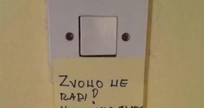 Pokvarilo im se zvono pa su ostavili genijalne upute
