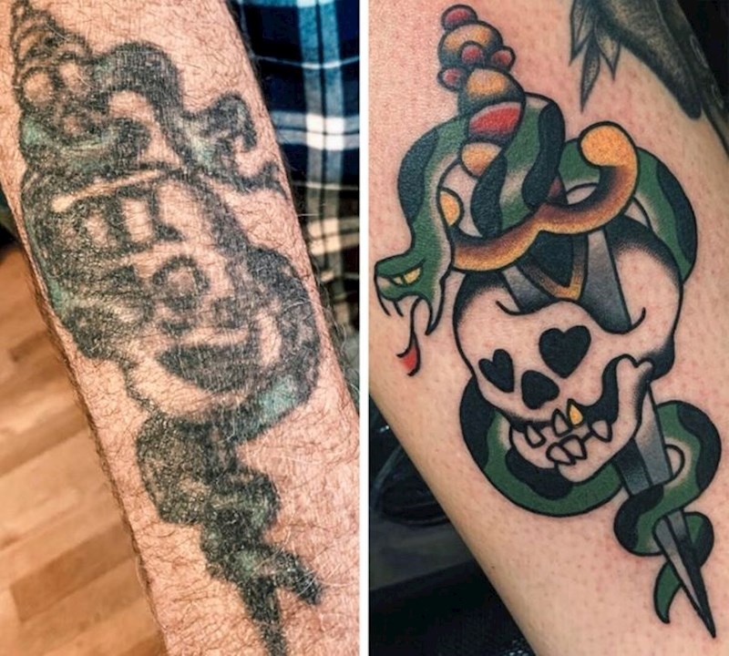 "Rekreacija tetovaže mog djeda koja je stara 50 godina."