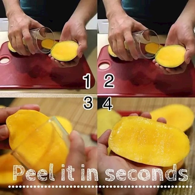 Mango možete oguliti i pomoću čaše!