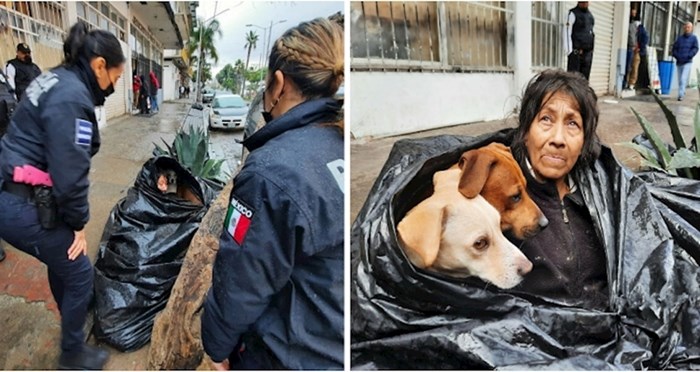 Beskućnica uočena u vreći za smeće, kaže kako ne želi napustiti svoje pse