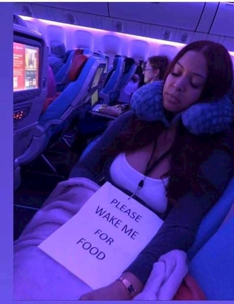 "Molim vas, probudite me za hranu."