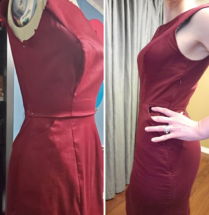 "Za dodatni izazov, odlučila sam ugraditi bočni patentni zatvarač"