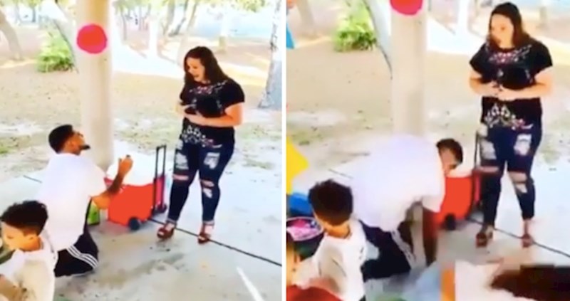 Odlučio je zaprositi djevojku ali je odabrao pogrešan trenutak, pogledajte što će se dogoditi