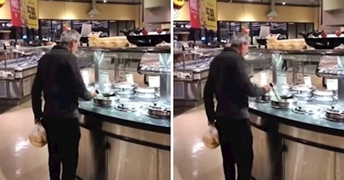 VIDEO Primijetili su prilično bizaran način na koji se ovaj čovjek poslužio hranom