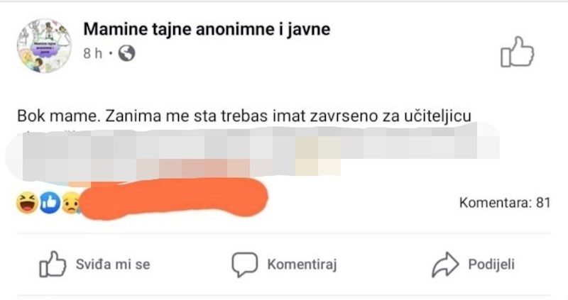 Ova majka nasmijala je sve jednim potpuno nerazumnim pitanjem