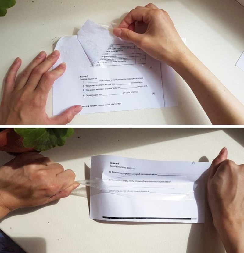 “Selotejp je moguće skinuti s papira da ga ne pokidate. Samo povucite rubove i selotejp će se skinuti."