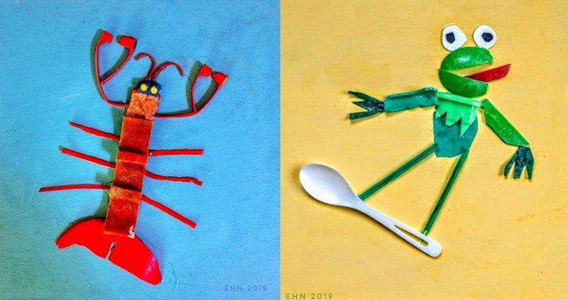 Ova umjetnica stvara zanimljive stvari od plastike iz oceana koju pronađe na plaži