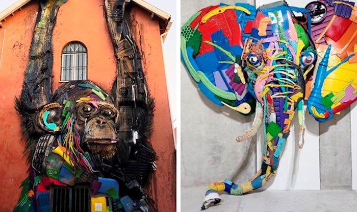 Umjetnik pretvara otpad u skulpture životinja kako bi nas podsjetio na onečišćenje okoliša