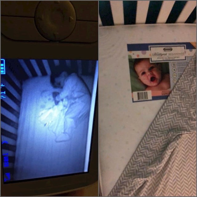 Ova mama koja je bila uvjerena da njenu kćer proganja beba duh, a zapravo je njen suprug zaboravio odlijepiti fotku s madraca.