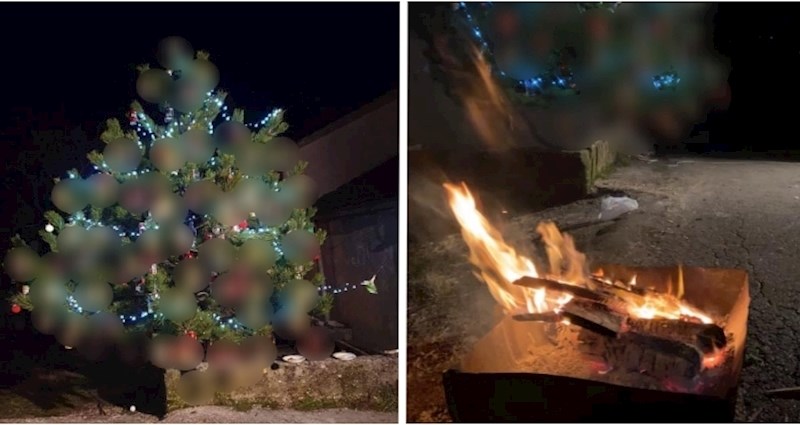 U Zmijavcima jedno drvce ima prečudne božićne ukrase