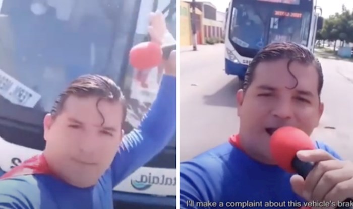 VIDEO Nakon što ga je udario autobus, brazilski "superman" od svega je napravio šalu