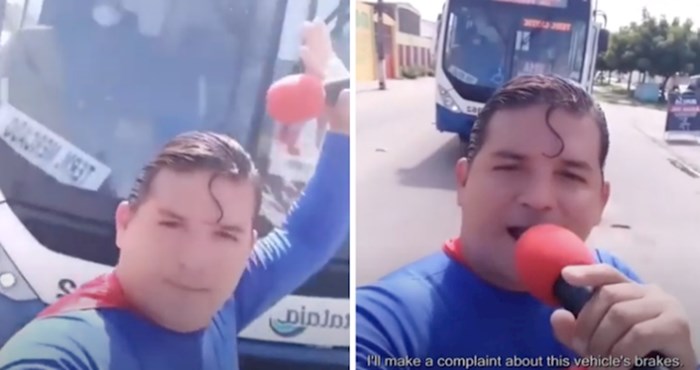 VIDEO Nakon što ga je udario autobus, brazilski "superman" od svega je napravio šalu