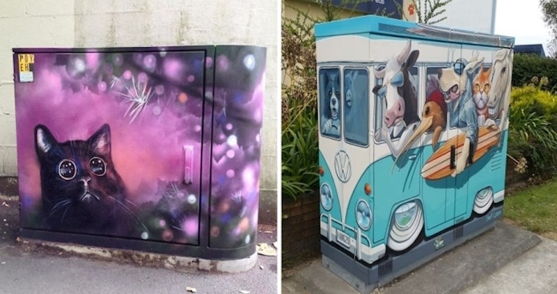 25 zadivljujućih transformacija razvodnih kabineta novozelandskih umjetnika