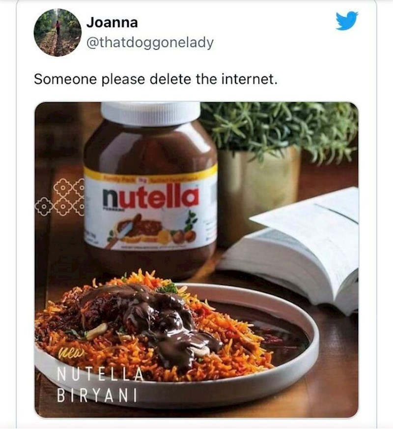 Nutela Biryani.