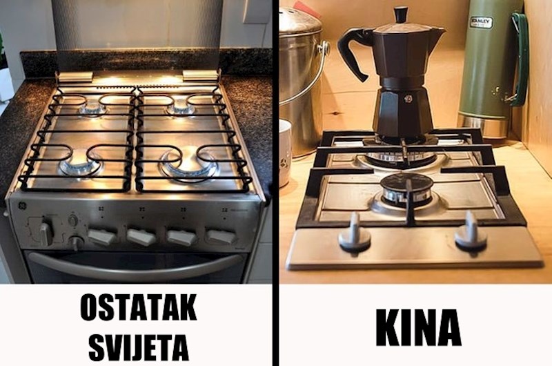 #7 Štednjak obično ima samo 2 plamenika.