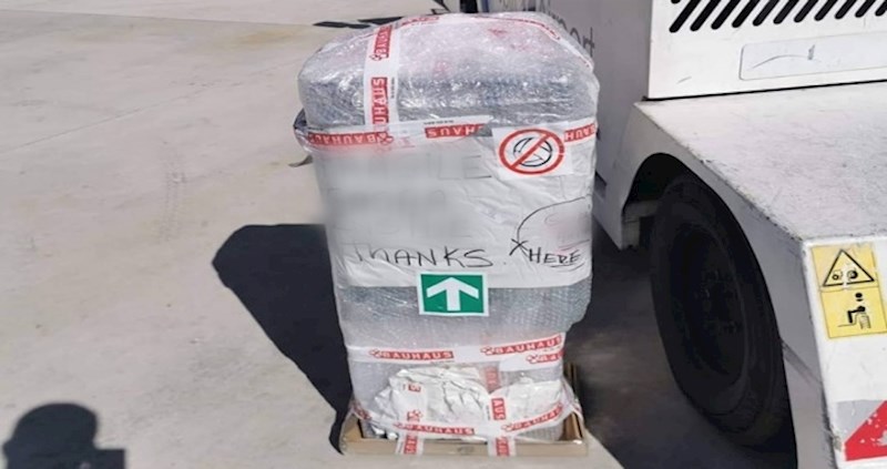 Netko iz zračne luke Split šalje paket zanimljivog sadržaja