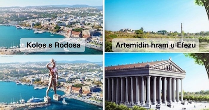 Ovako bi izgledala neka svjetska čuda kada bi im se vratio stari sjaj