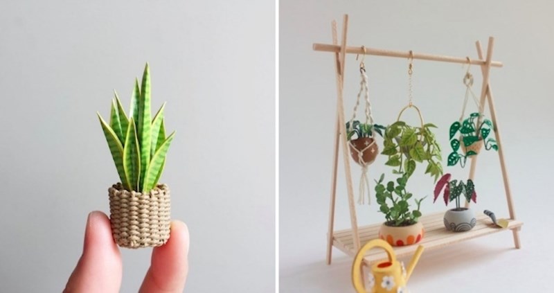 Ova umjetnica izrađuje neodoljive minijaturne biljke