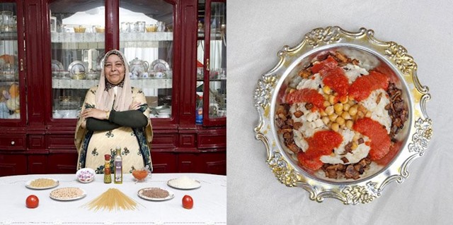 Fifi Makhmer, Kairo, Egipat. Kuoshry (pita od tjestenine, riže i mahunarki).