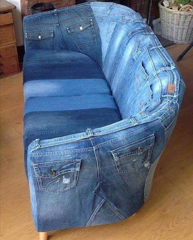 #4 Ova cimerica kupila je jeans kauč: