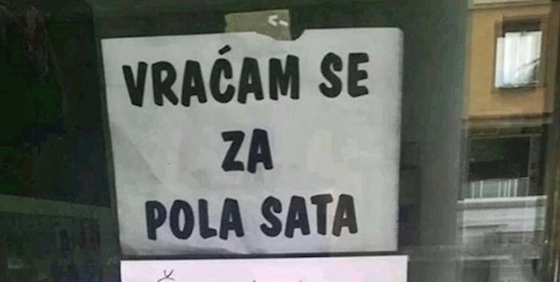 Trebao se vratiti za pola sata, a onda je netko odlučio ostaviti poruku