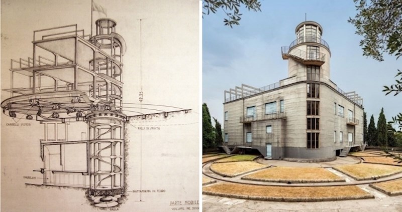 Vila Girasole nevjerojatna je višekatnica koja se rotira prateći sunce