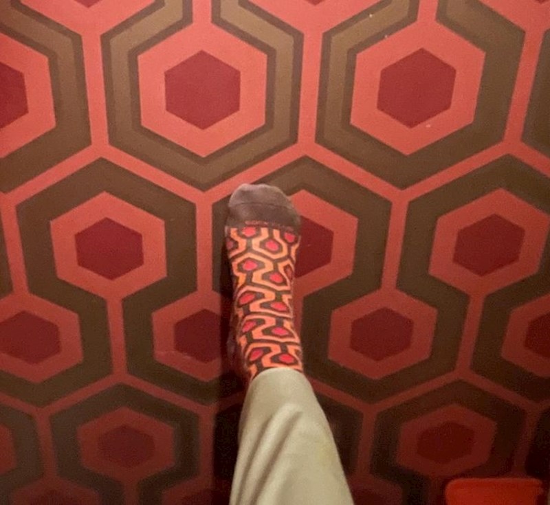 "Moja čarapa koja pristaje uz ovaj zid u svlačionici."