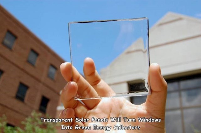 #11 Ovo je prozirni solarni panel koji će prozore pretvoriti u kolektor zelene energije.