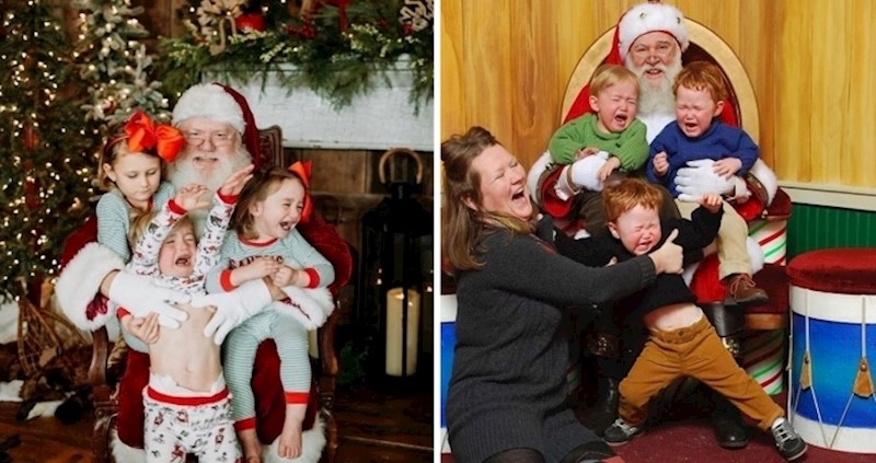 15 fotografija s Djedom Mrazom koje nisu prošle planirano