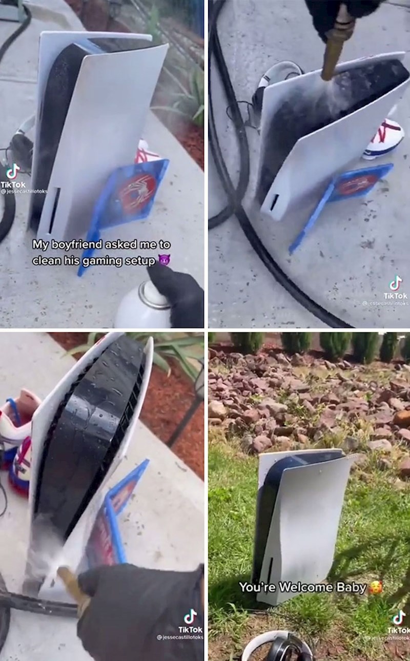 Djevojka je samo za TikTok dečku uništila Playstation 5.