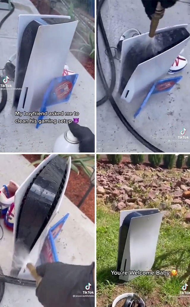 Djevojka je samo za TikTok dečku uništila Playstation 5.