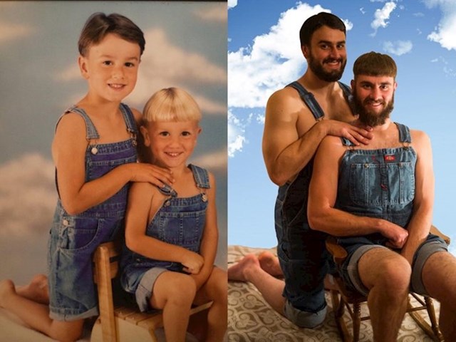 “Neobjašnjivo je koliko je truda i predanosti uloženo u ovaj remake fotografije mojeg brata i mene.”