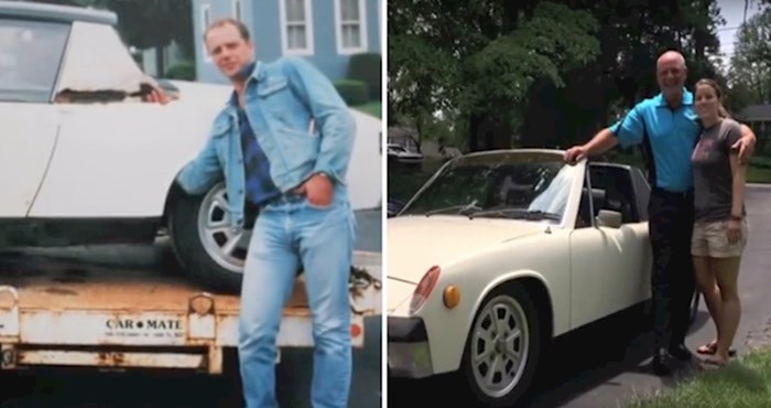 VIDEO Kćer je iznenadila očuha s Porscheom kojeg je davno prodao, razlog je dirljiv
