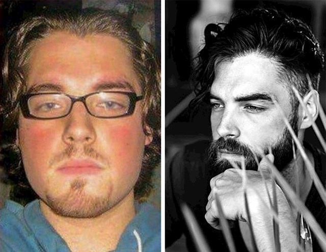 #2 „Razlika je 12 mjeseci. Izgubio sam težinu, narasla mi je brada i postao sam model u 30-ima! “