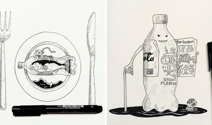 Ovaj umjetnik ilustrira štetu nastalu zagađenjem od plastike kako bi podigao svijest