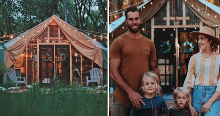 Bračni par pretvorio je šator u dom za cijelu obitelj