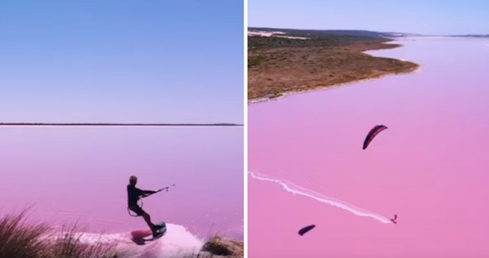 VIDEO Pogledajte vožnju zmajem po nevjerojatno životopisnom jezeru