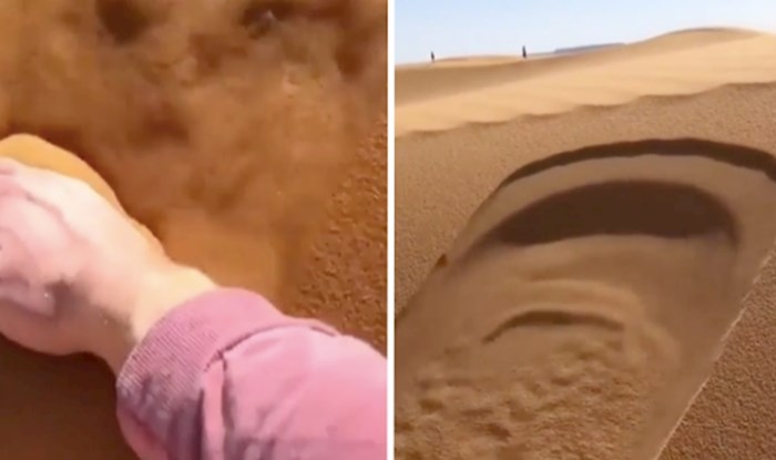 VIDEO Pokrenuo je prekrasnu reakciju pijeska samo jednim dodirom ruke
