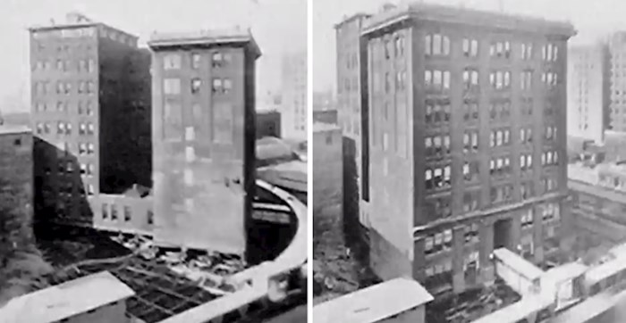 1930. ova zgrada mjesec je dana rotirana dok je unutra radilo 600 zaposlenika