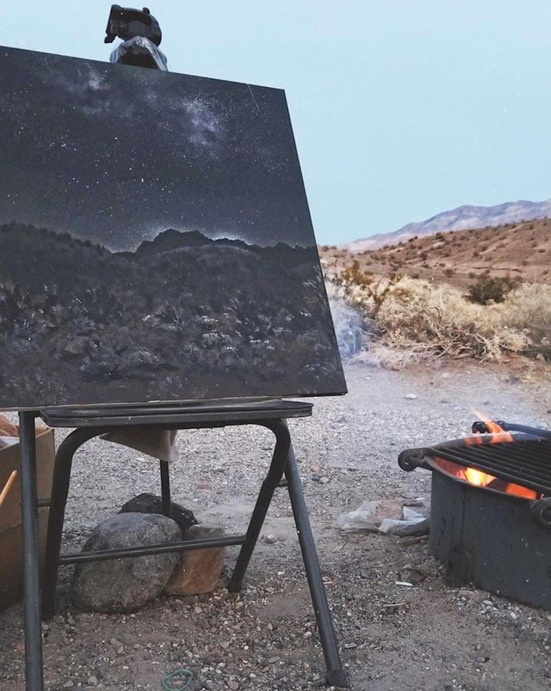 "Kampirao sam i slikao noćno nebo za svoj rođendan!"