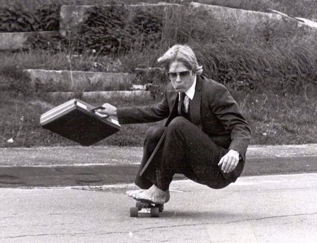 "Moj tata na skejtu u Hyde Schoolu 1982. Mislim da je bio zabavniji od mene."