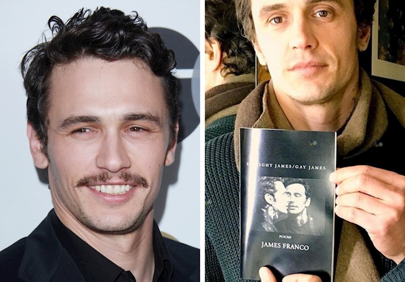 5. James Franco je također pisac i profesor na fakultetu.
